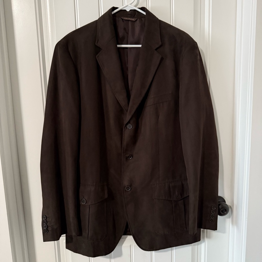 Tasso Elba Faux Suede Blazer 42-44